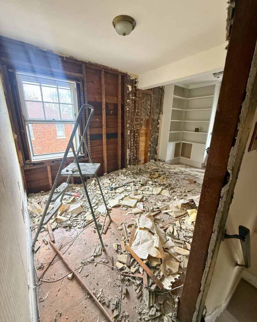 100 year old home renovation demo