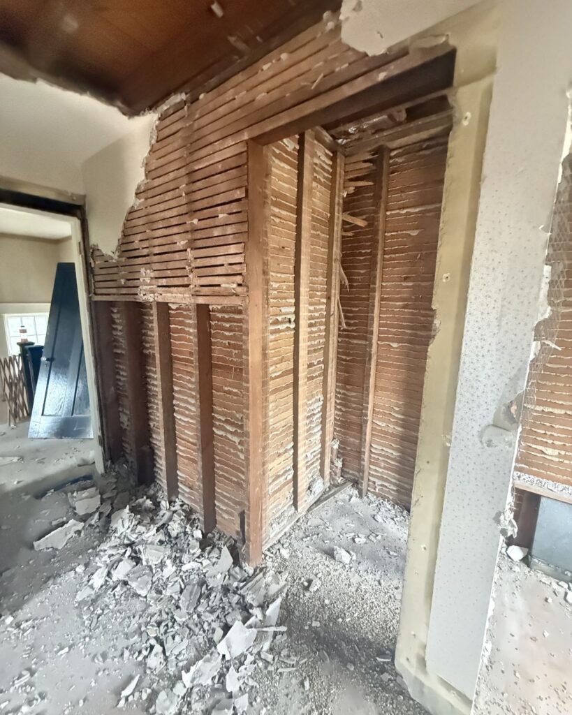 100 year old home renovation demo
