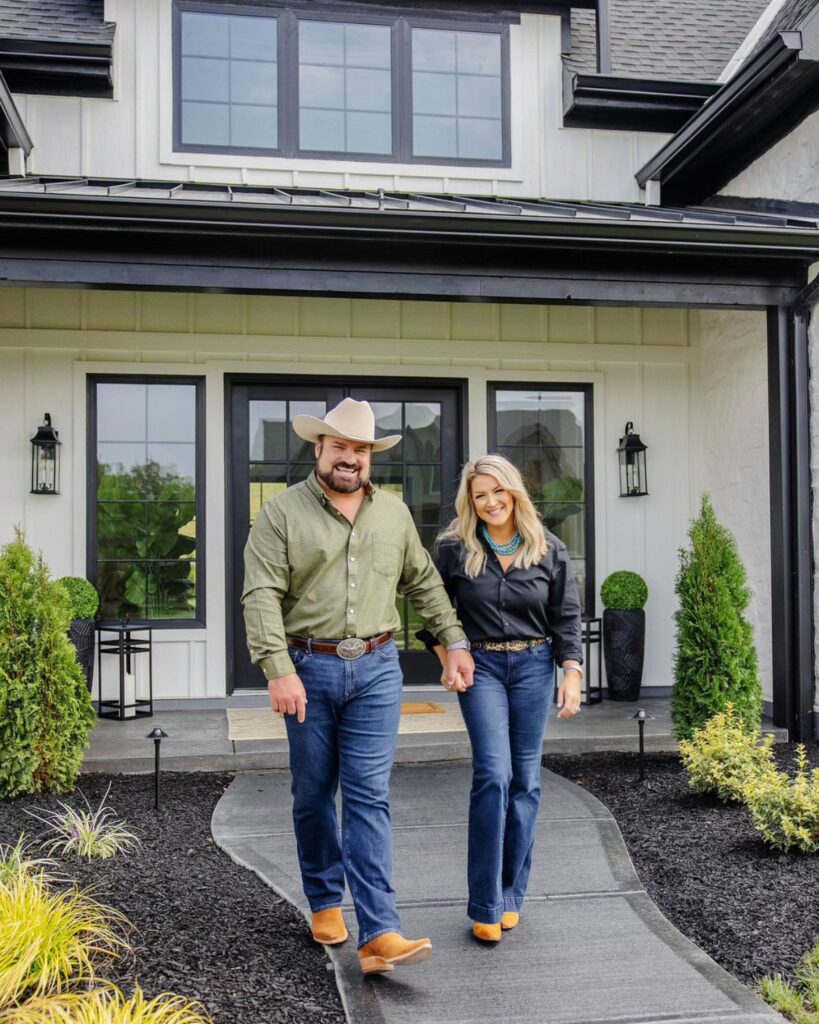 European modern farmhouse home tour with Brooke and Daron