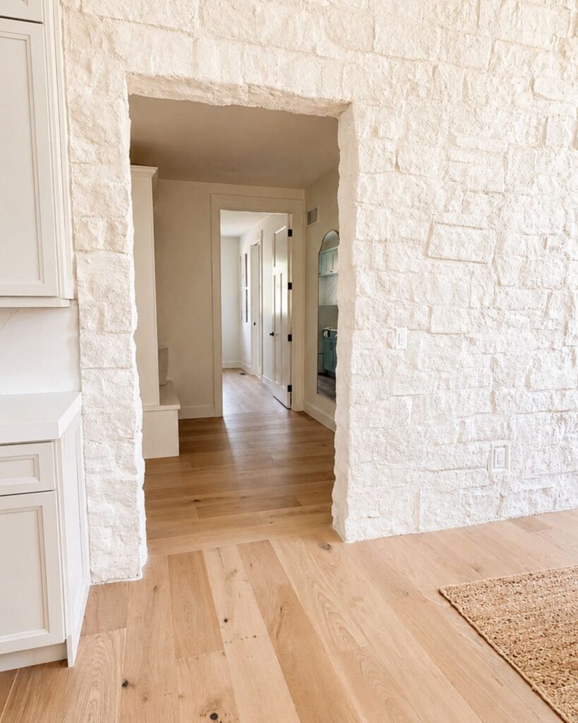 stone wall award winning kitchen design