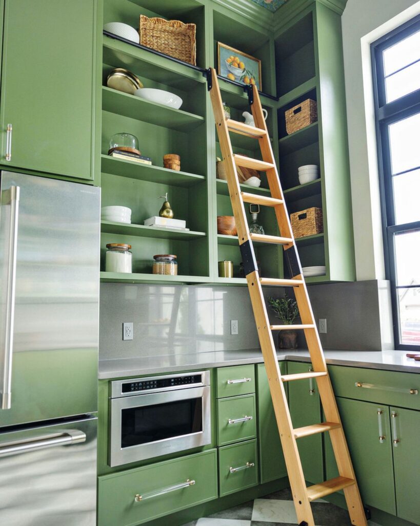 library ladder kitchen pantry