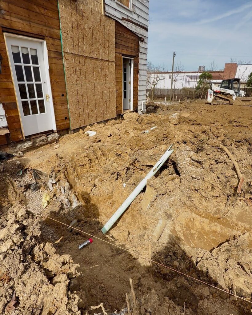100 year old home foundation work