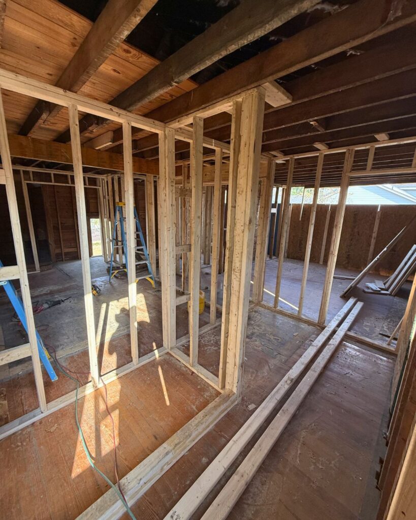 framing a historic home