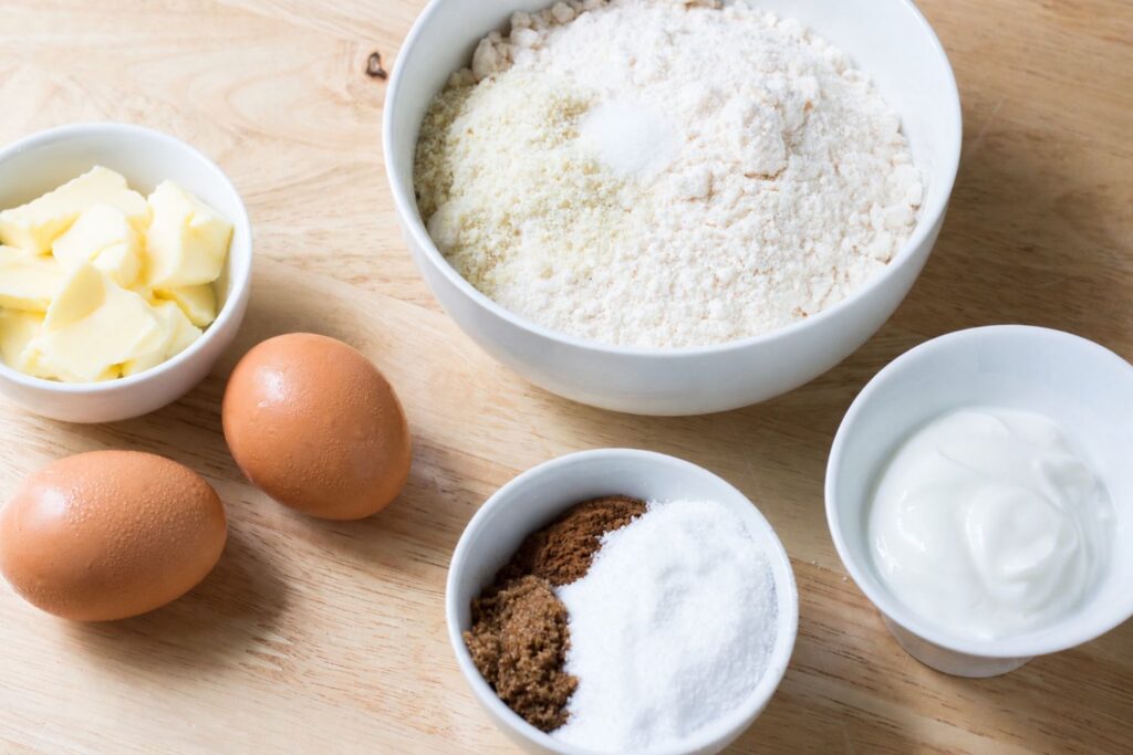 ingredients for coffee cake