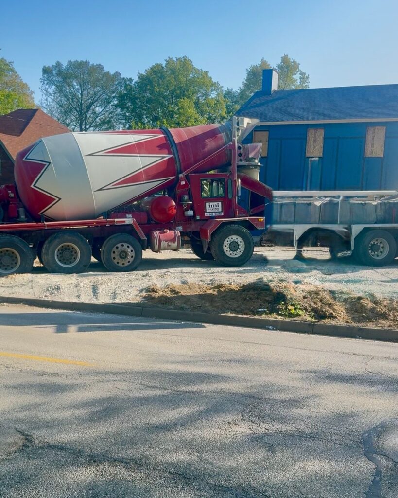 pouring concrete foundation