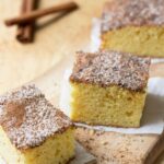 lightened up cinnamon coffee cake recipe with cinnamon sugar top